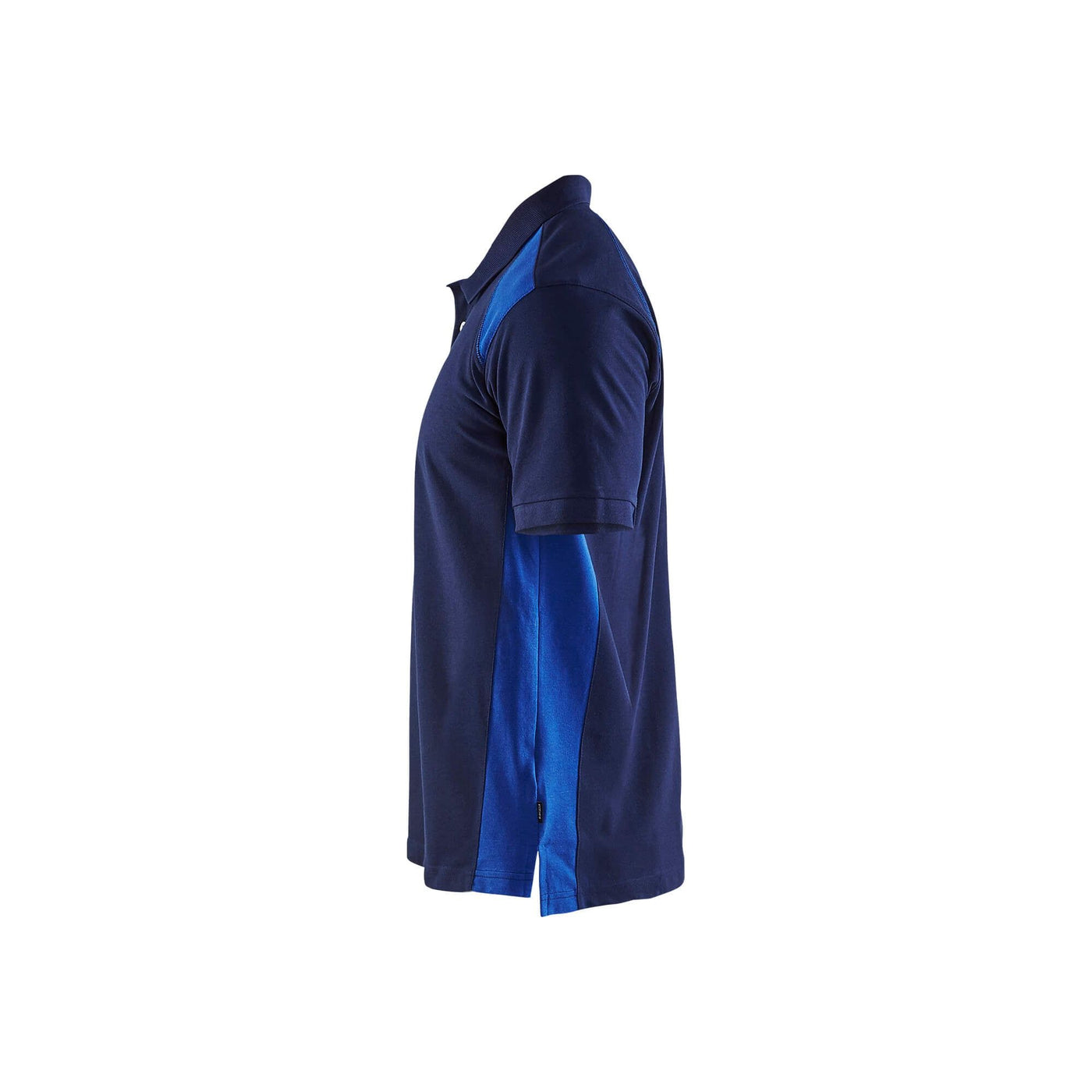 Blaklader 33241050 Work Polo Shirt Navy Blue/Cornflower Blue Left #colour_navy-blue-cornflower-blue