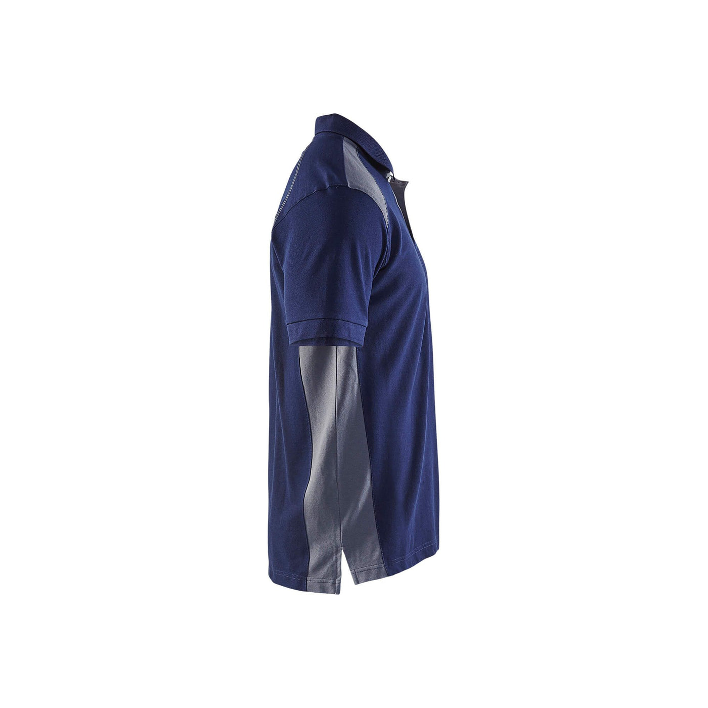 Blaklader 33241050 Work Polo Shirt Navy Blue/Grey Right #colour_navy-blue-grey