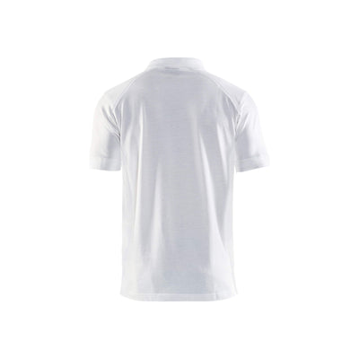 Blaklader 33241050 Work Polo Shirt White Rear #colour_white