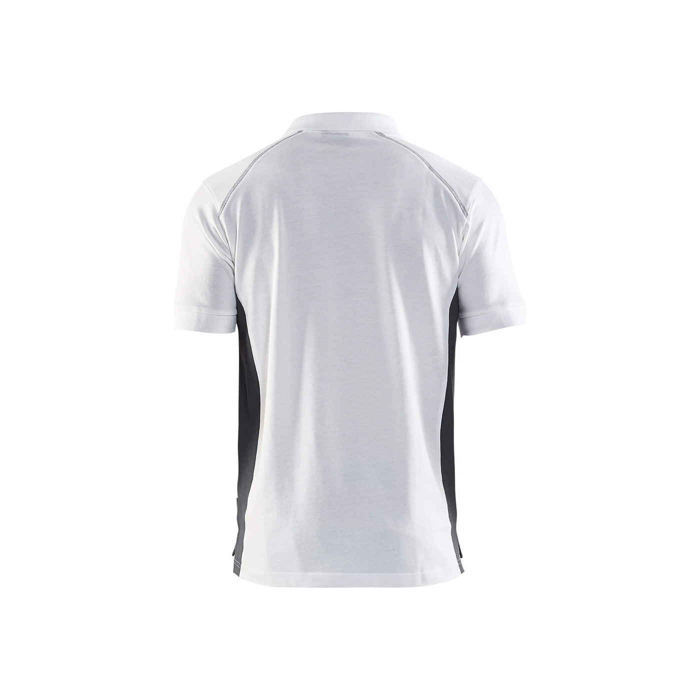 Blaklader 33241050 Work Polo Shirt White/Dark Grey Rear #colour_white-dark-grey