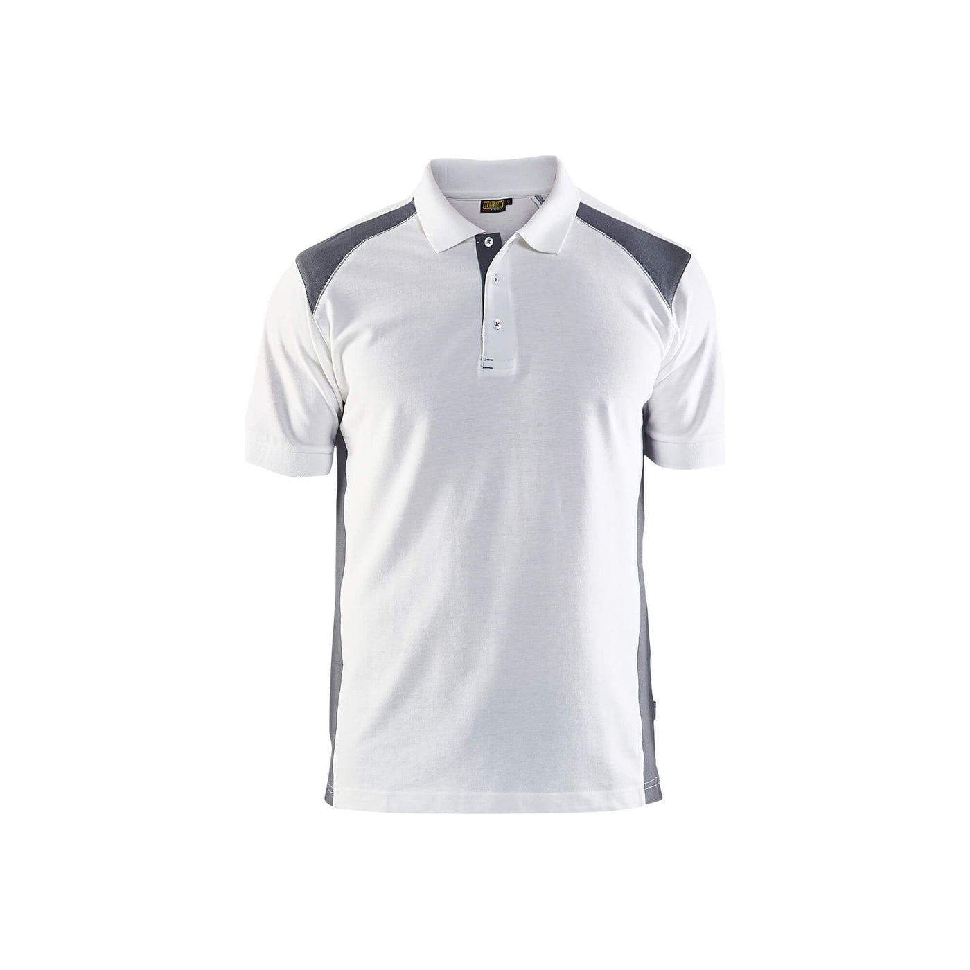 Blaklader 33241050 Work Polo Shirt White/Grey Main #colour_white-grey