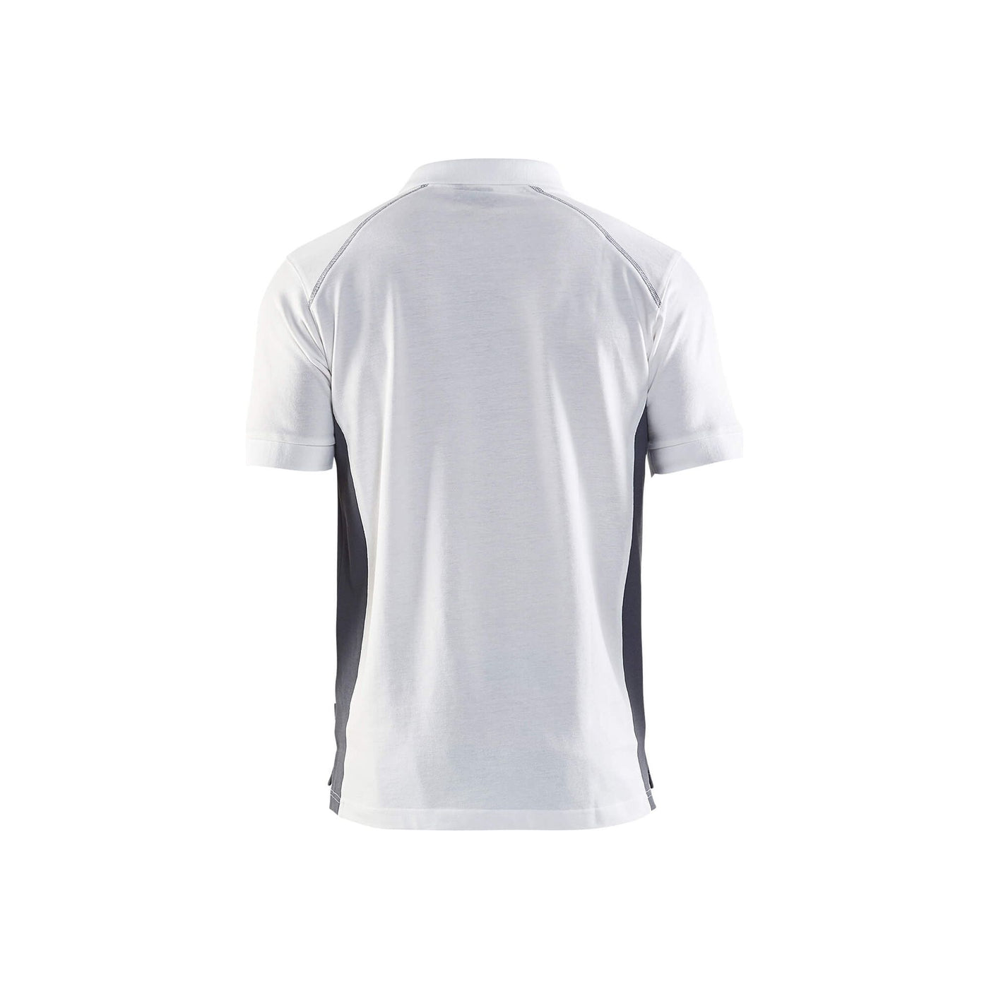 Blaklader 33241050 Work Polo Shirt White/Grey Rear #colour_white-grey