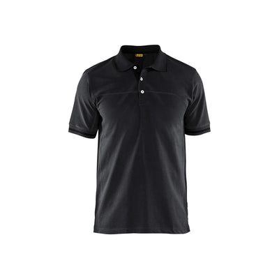Blaklader 33891050 Work Polo Shirt Black/Dark Grey Main #colour_black-dark-grey