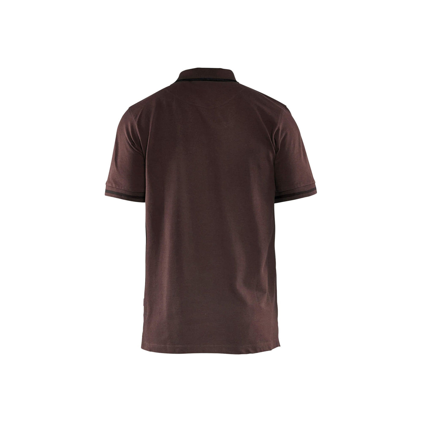 Blaklader 33891050 Work Polo Shirt Brown/Black Rear #colour_brown-black