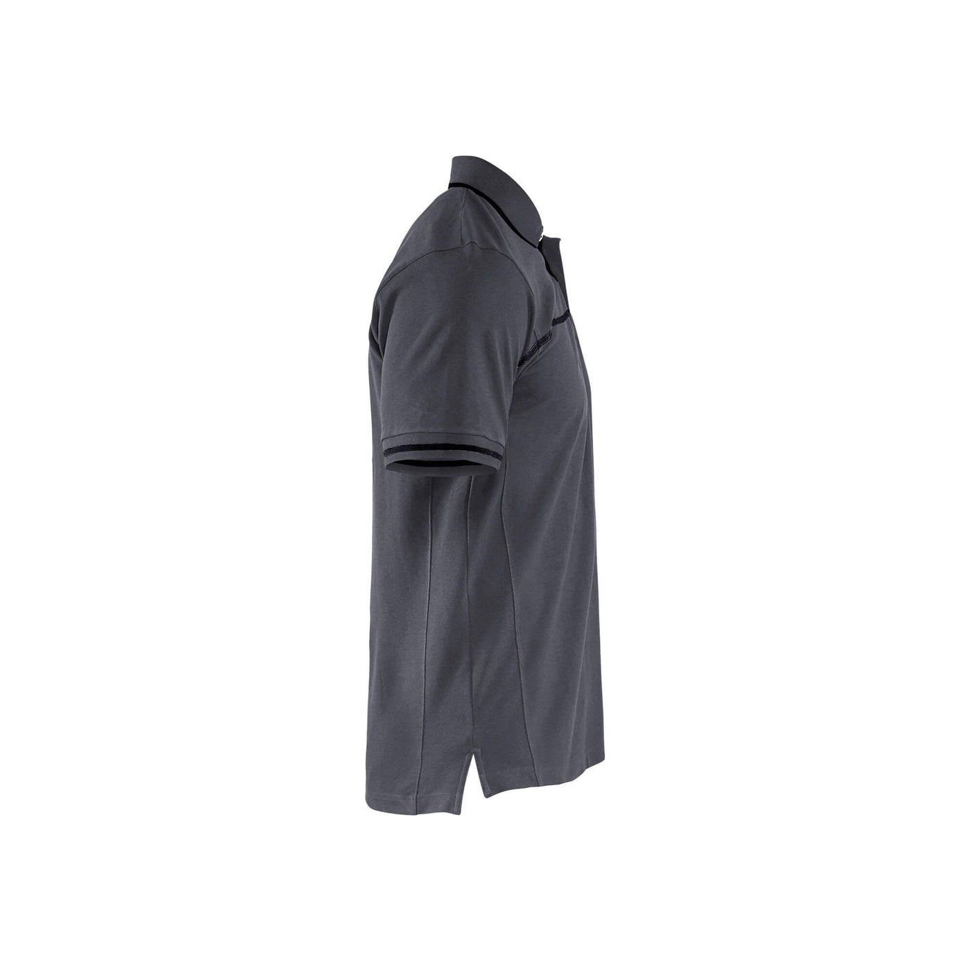 Blaklader 33891050 Work Polo Shirt Mid Grey/Black Right #colour_mid-grey-black
