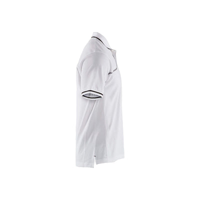 Blaklader 33891050 Work Polo Shirt White/Dark Grey Right #colour_white-dark-grey