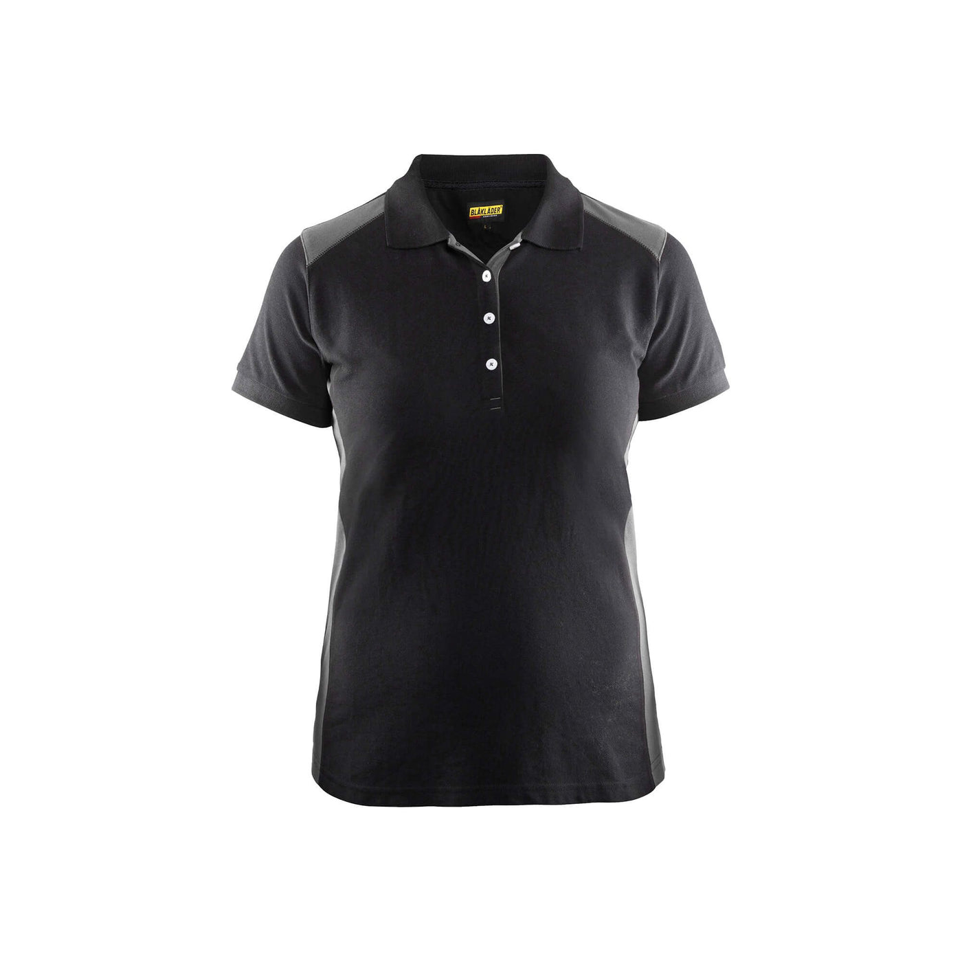 Blaklader 33901050 Work Polo Shirt Black/Grey Main #colour_black-grey