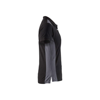 Blaklader 33901050 Work Polo Shirt Black/Grey Right #colour_black-grey