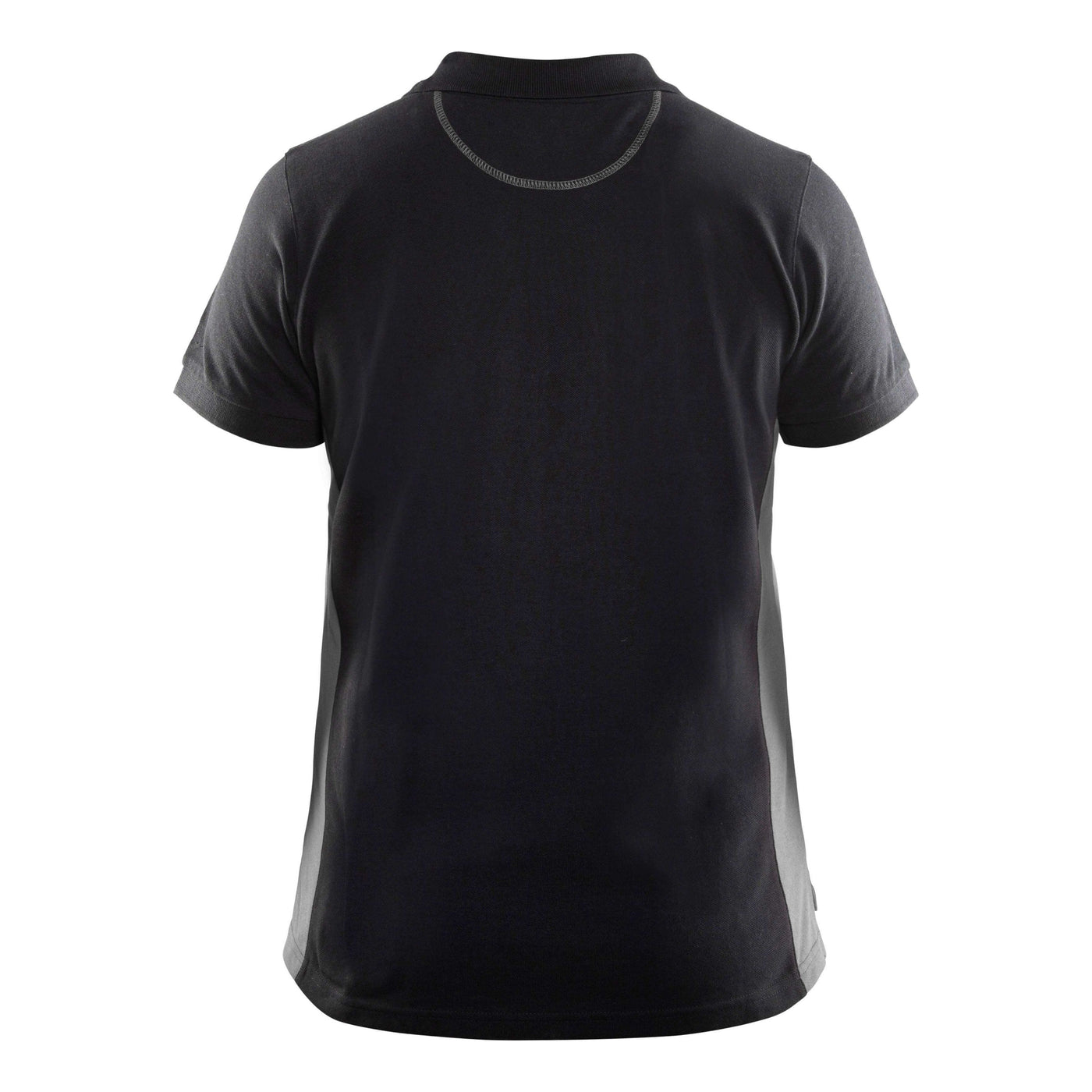 Blaklader 33901050 Work Polo Shirt Black/Grey Rear #colour_black-grey