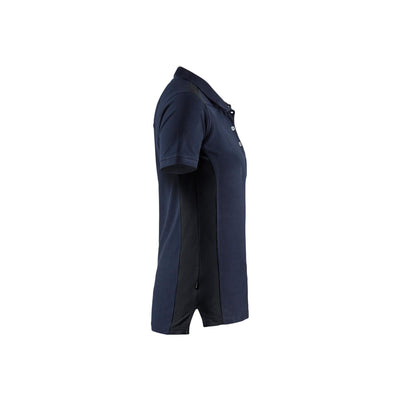 Blaklader 33901050 Work Polo Shirt Dark Navy Blue/Black Right #colour_dark-navy-blac