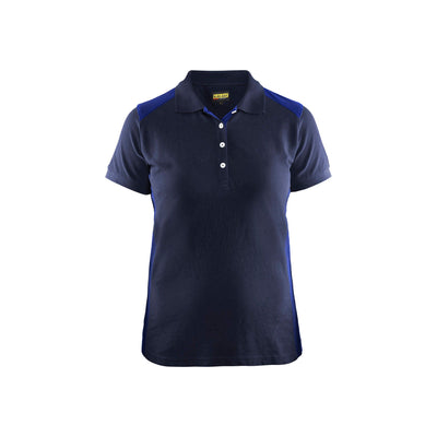 Blaklader 33901050 Work Polo Shirt Navy Blue/Cornflower Blue Main #colour_navy-blue-cornflower-blue