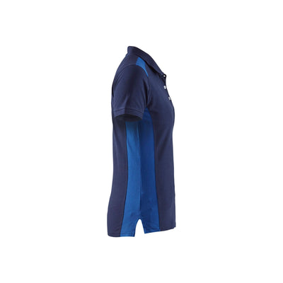 Blaklader 33901050 Work Polo Shirt Navy Blue/Cornflower Blue Right #colour_navy-blue-cornflower-blue