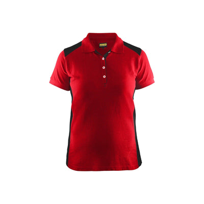 Blaklader 33901050 Work Polo Shirt Red/Black Main #colour_red-black