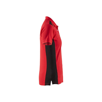 Blaklader 33901050 Work Polo Shirt Red/Black Right #colour_red-black