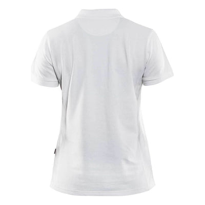 Blaklader 33901050 Work Polo Shirt White Rear #colour_white