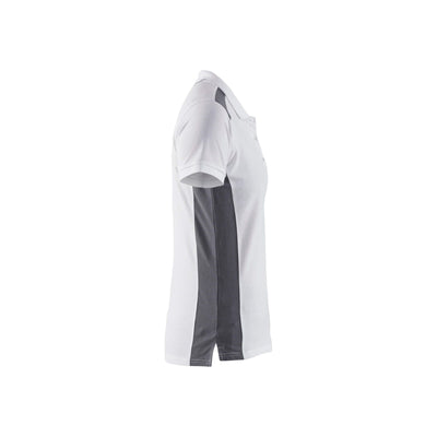 Blaklader 33901050 Work Polo Shirt White/Grey Right #colour_white-grey