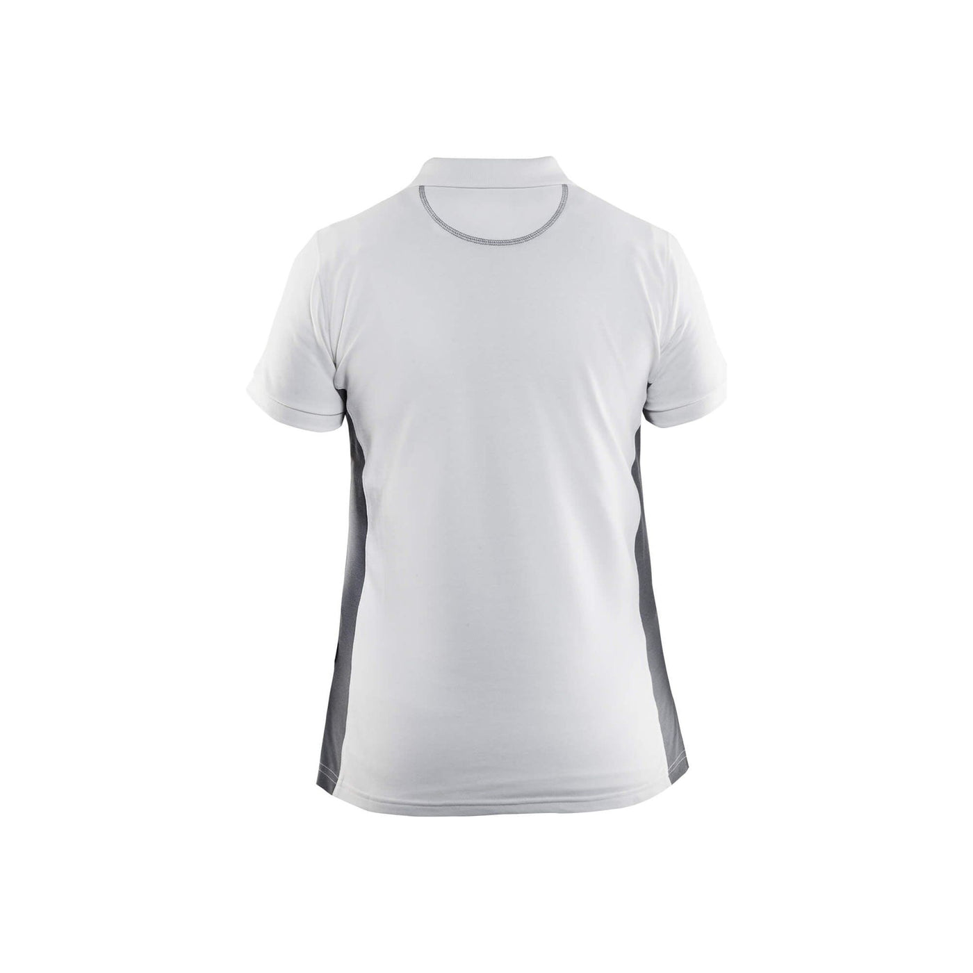 Blaklader 33901050 Work Polo Shirt White/Grey Rear #colour_white-grey