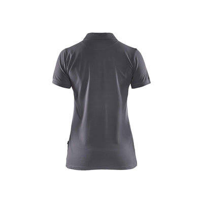 Blaklader 33071035 Work Polo Shirt Mid Grey Rear #colour_mid-grey