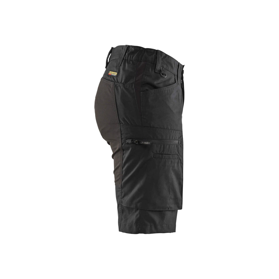 Blaklader 71491845 Work Shorts Stretch Black Right #colour_black