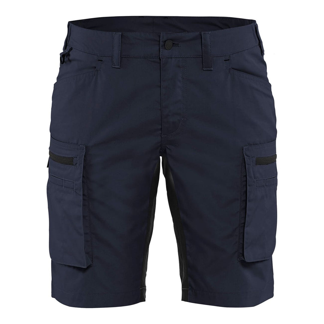 Blaklader 71491845 Work Shorts Stretch Dark Navy Blue/Black Main #colour_dark-navy-black