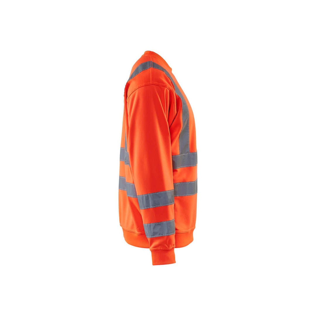 Blaklader 33411974 Work Sweatshirt Hi-Vis Hi-Vis Red Right #colour_hi-vis-red