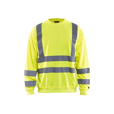 Blaklader 33411974 Work Sweatshirt Hi-Vis Hi-Vis Yellow Main #colour_yellow