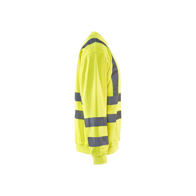 Blaklader 33411974 Work Sweatshirt Hi-Vis Hi-Vis Yellow Right #colour_yellow