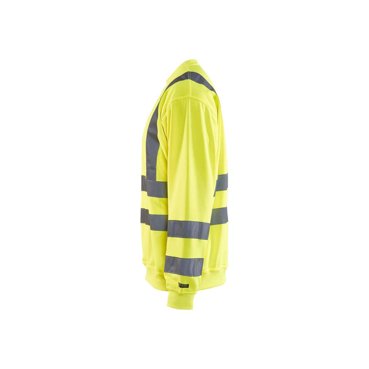 Blaklader 33411974 Work Sweatshirt Hi-Vis Hi-Vis Yellow Left #colour_yellow