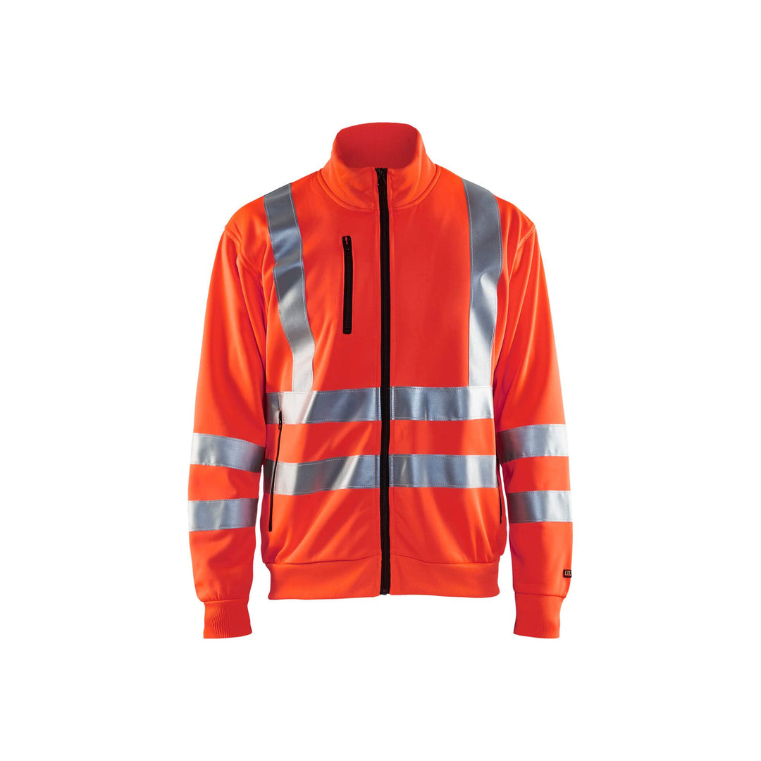 Blaklader 33581974 Work Sweatshirt Hi-Vis Hi-Vis Red Main #colour_hi-vis-red