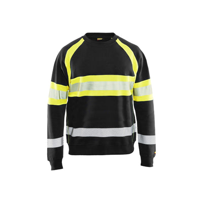 Blaklader 33591158 Work Sweatshirt Hi-Vis Black/Hi-Vis Yellow Main #colour_black-yellow