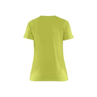 Blaklader 33341042 Work T-Shirt Hi-Vis Yellow Rear #colour_hi-vis-yellow