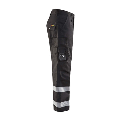 Blaklader 14511811 Work Trousers Multi-Pocket Black Right #colour_black