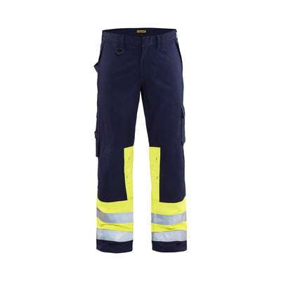 Blaklader 14781514 Work Trousers Multinorm Navy Blue/Hi-Vis Yellow Main #colour_navy-blue-yellow