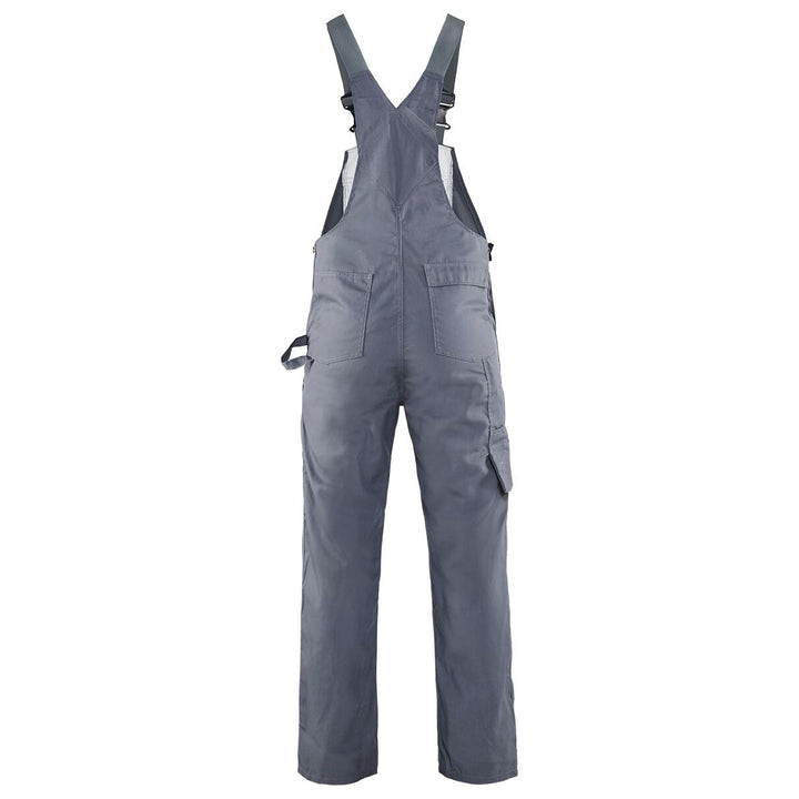 Blaklader 26101800 Workwear Bib Overalls Grey Rear #colour_grey