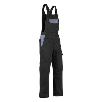 Blaklader 26651210 Workwear Bib Overalls Black/Grey Main #colour_black-grey