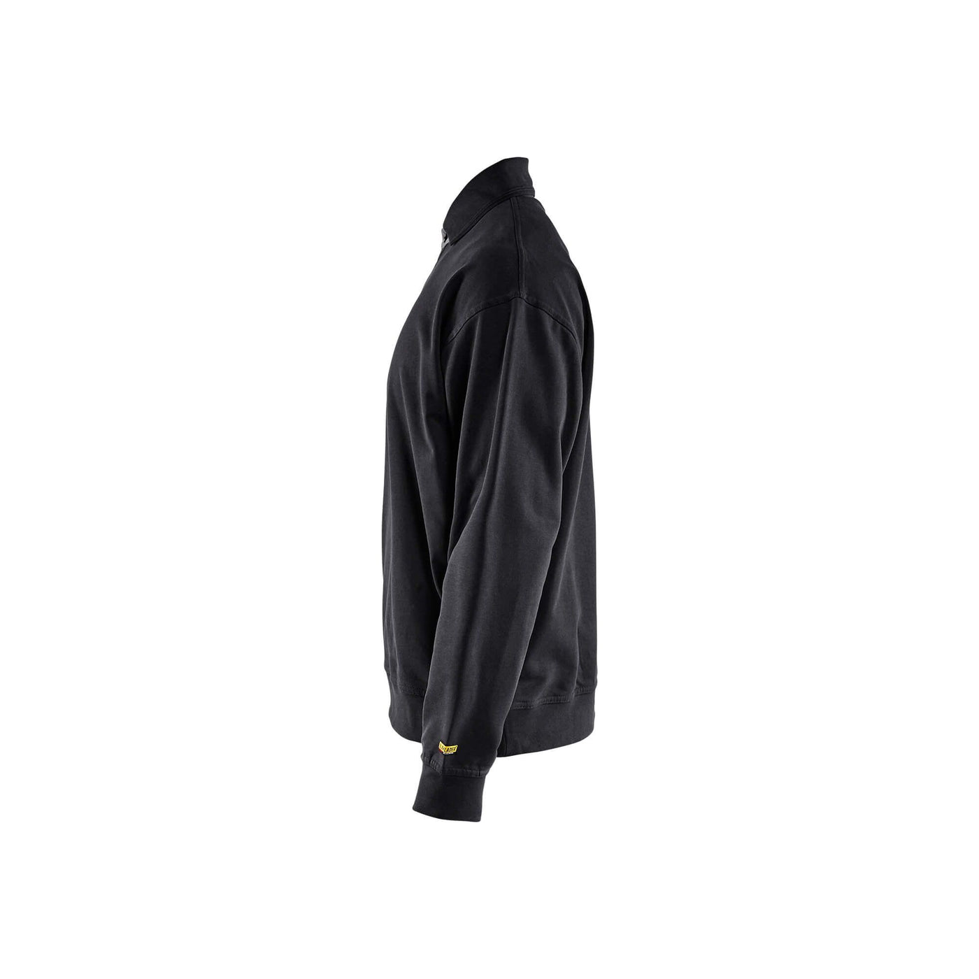 Blaklader 33701158 Workwear Collar Sweatshirt Black Left #colour_black