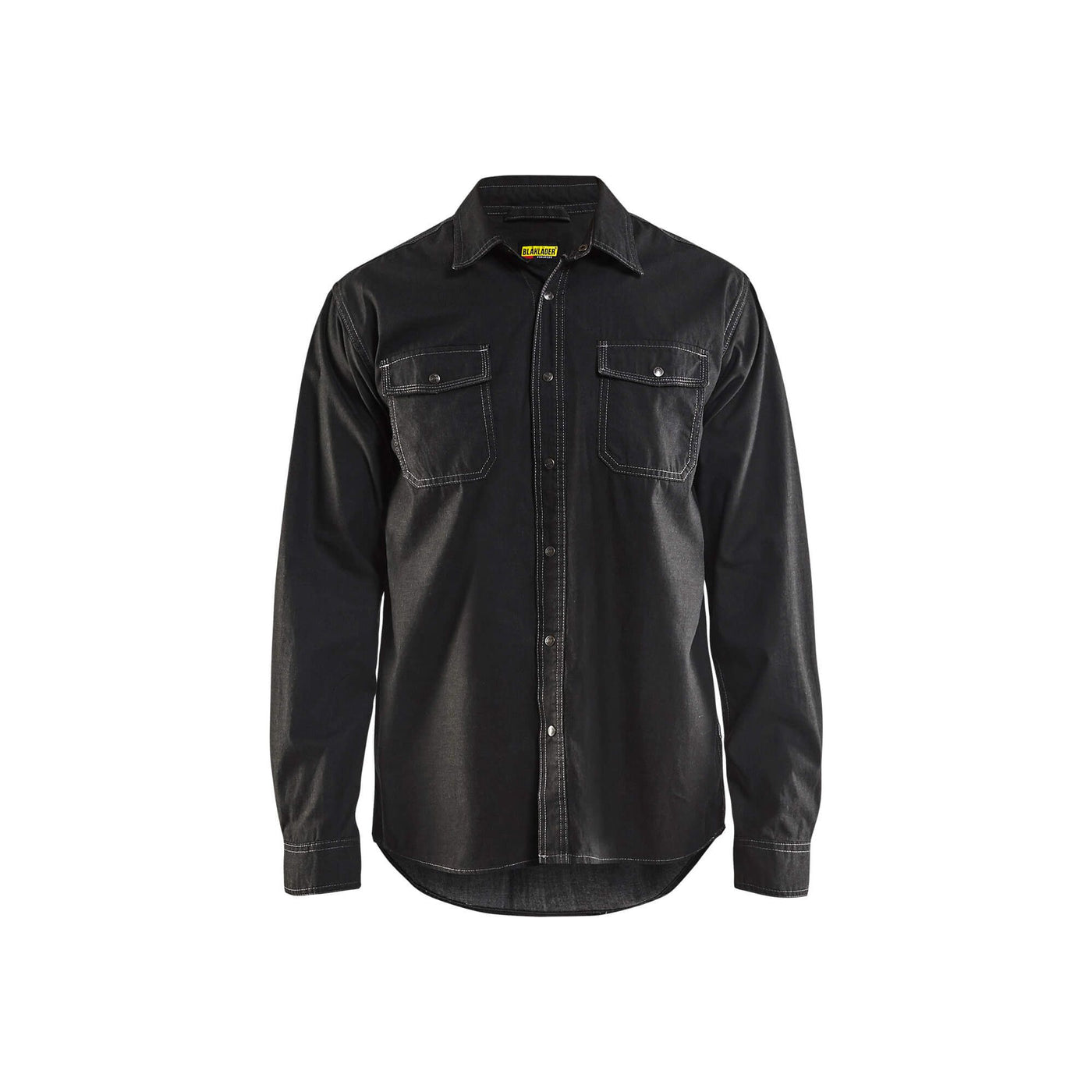 Blaklader 32951129 Workwear Denim Shirt Black Main #colour_black