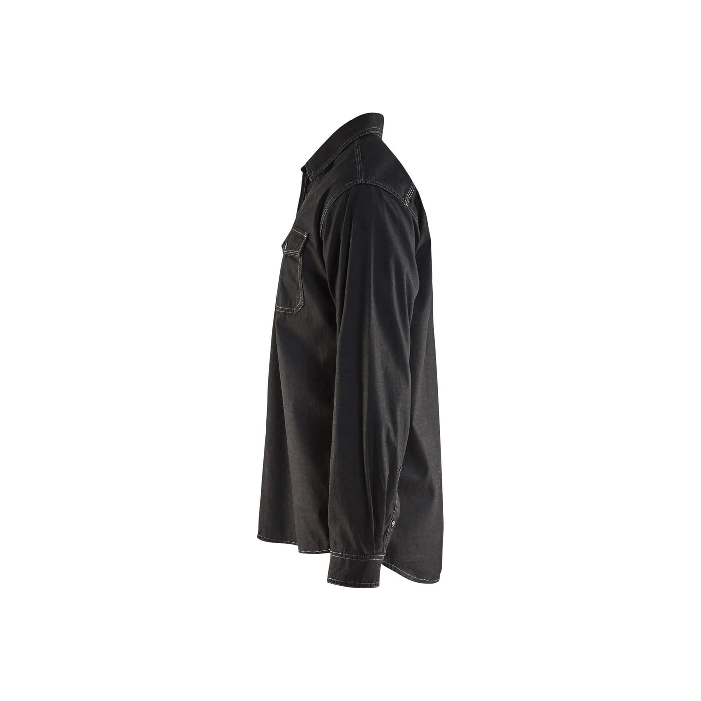 Blaklader 32951129 Workwear Denim Shirt Black Left #colour_black