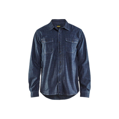 Blaklader 32951129 Workwear Denim Shirt Navy Blue Main #colour_navy-blue