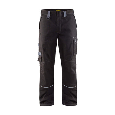 Blaklader 15611516 Workwear Flame-Retardant Trousers Black/Grey Main #colour_black-grey