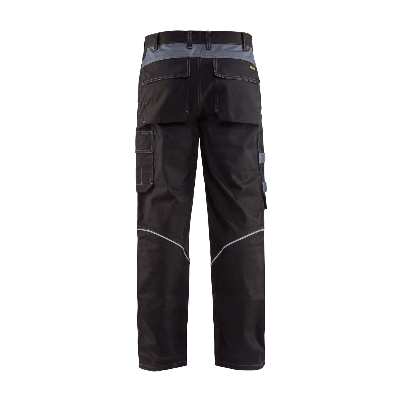 Blaklader 15611516 Workwear Flame-Retardant Trousers Black/Grey Rear #colour_black-grey