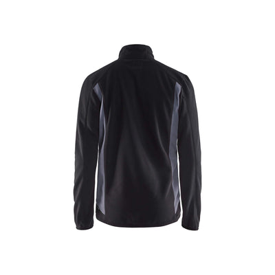 Blaklader 47302510 Workwear Fleece Jacket Black/Grey Rear #colour_black-grey