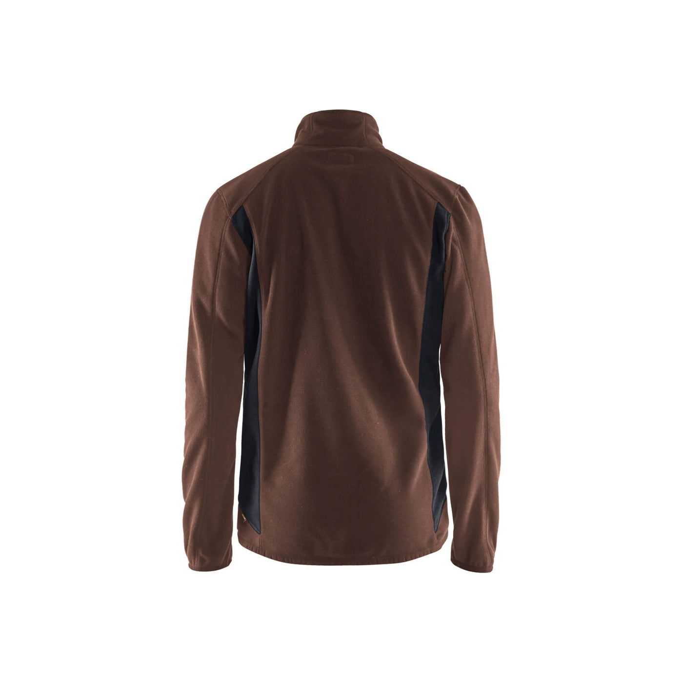 Blaklader 47302510 Workwear Fleece Jacket Brown/Black Rear #colour_brown-black
