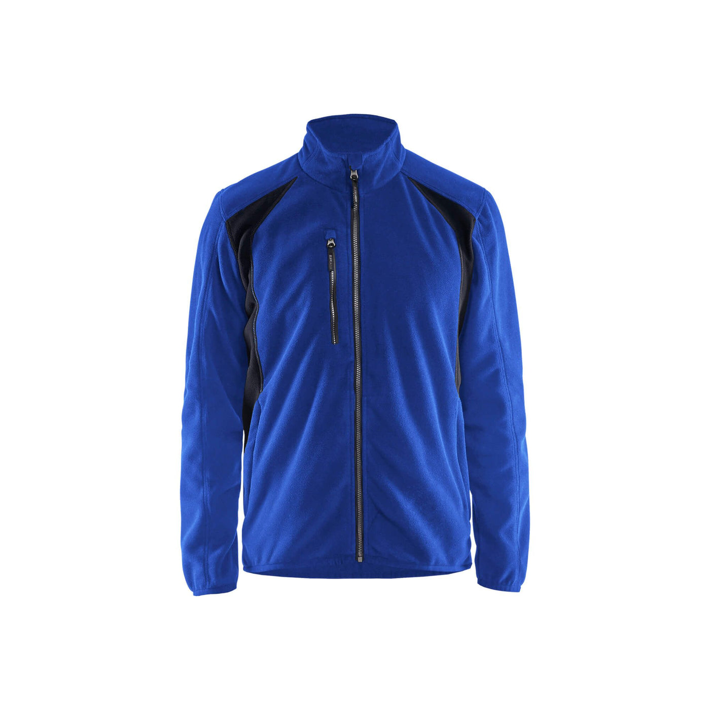 Blaklader 47302510 Workwear Fleece Jacket Cornflower Blue/Black Main #colour_cornflower-blue-black