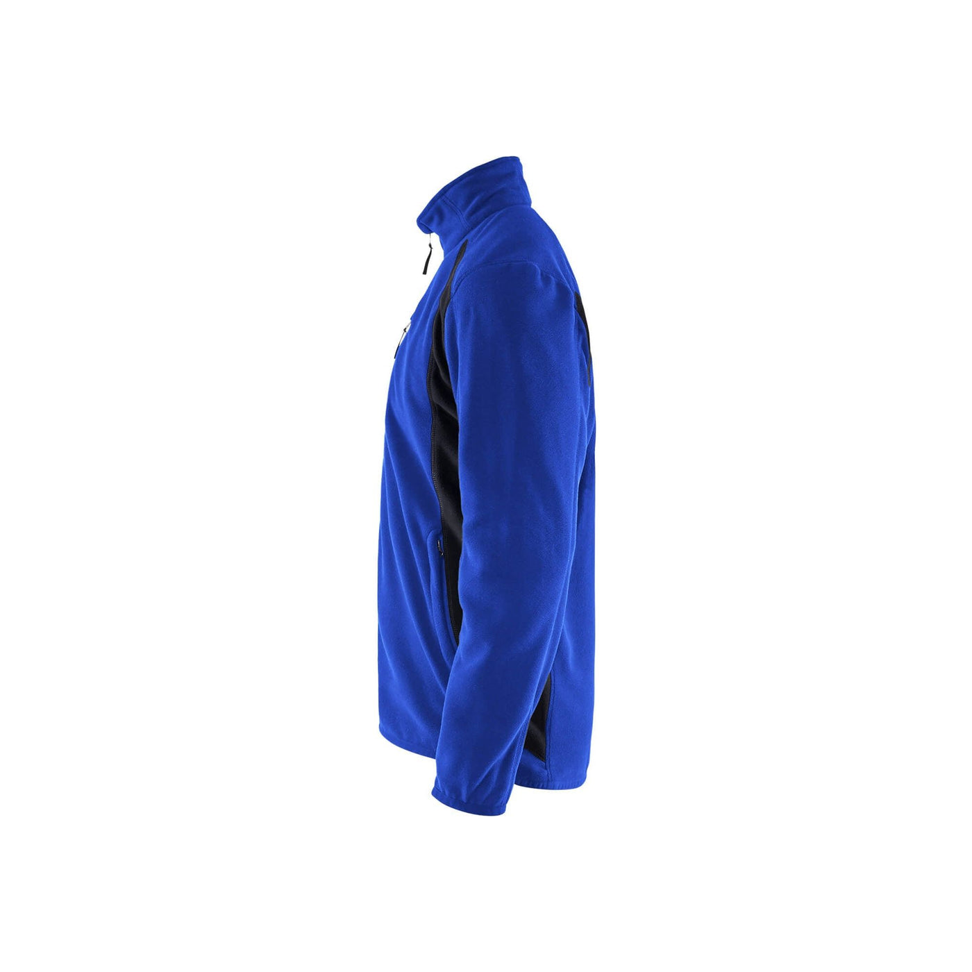 Blaklader 47302510 Workwear Fleece Jacket Cornflower Blue/Black Left #colour_cornflower-blue-black