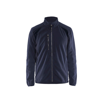 Blaklader 47302510 Workwear Fleece Jacket Dark Navy Blue/Black Main #colour_dark-navy-black