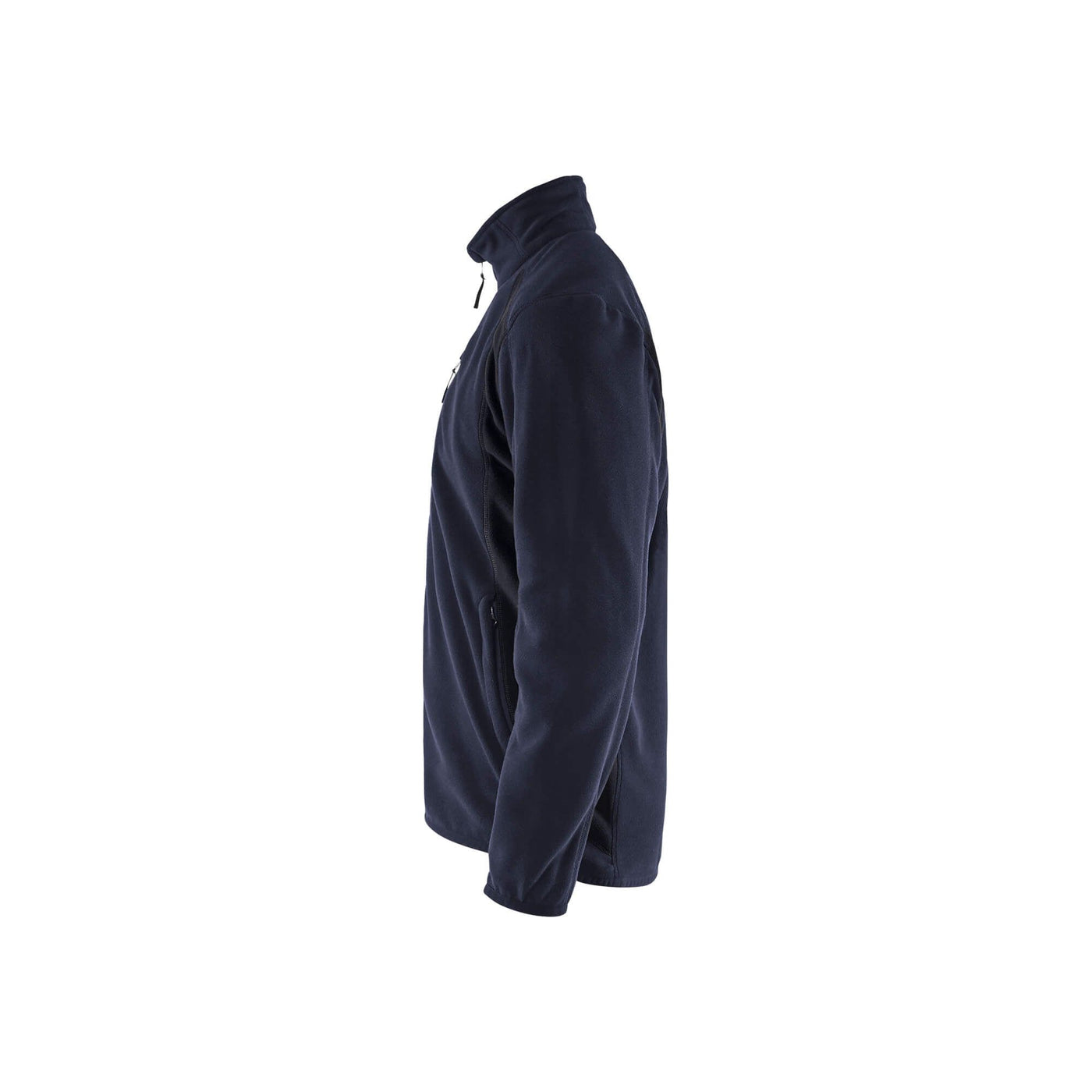 Blaklader 47302510 Workwear Fleece Jacket Dark Navy Blue/Black Left #colour_dark-navy-black