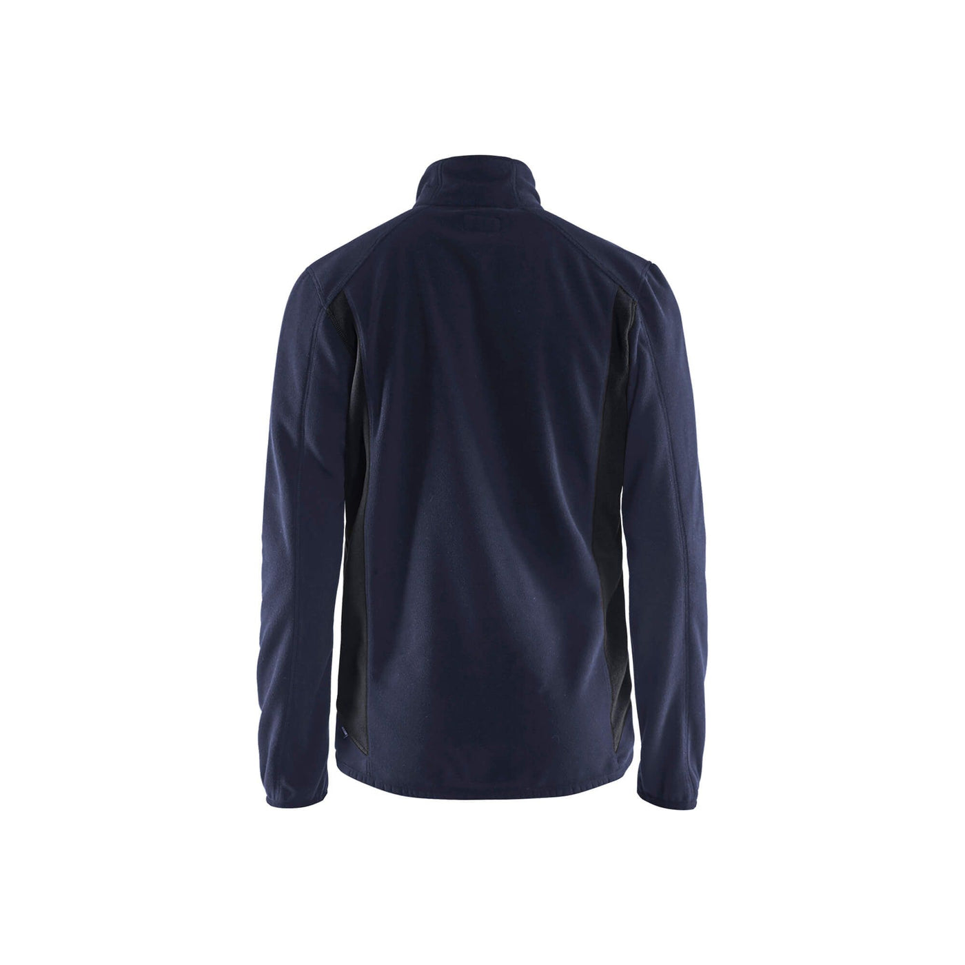 Blaklader 47302510 Workwear Fleece Jacket Dark Navy Blue/Black Rear #colour_dark-navy-black