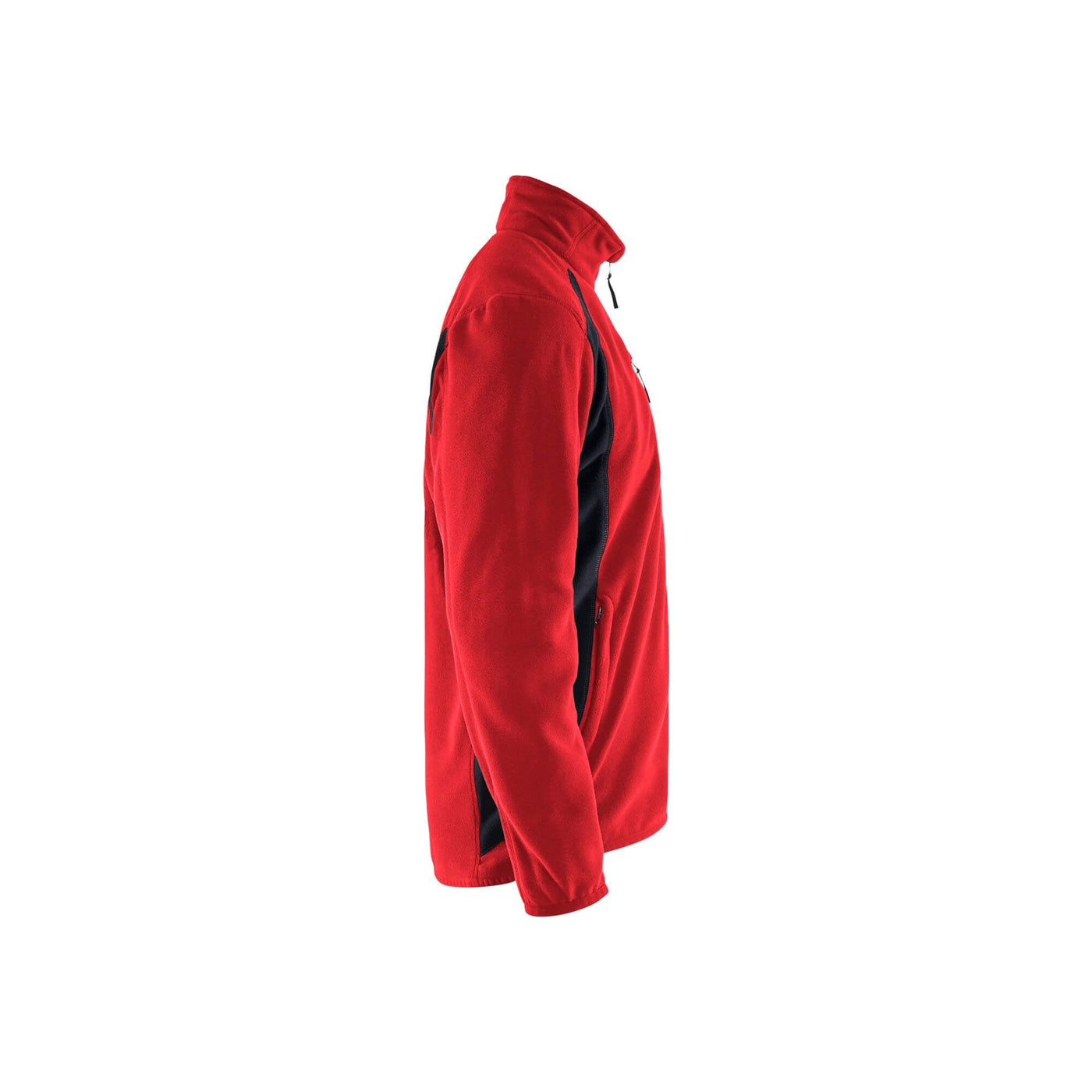 Blaklader 47302510 Workwear Fleece Jacket Red/Black Right #colour_red-black