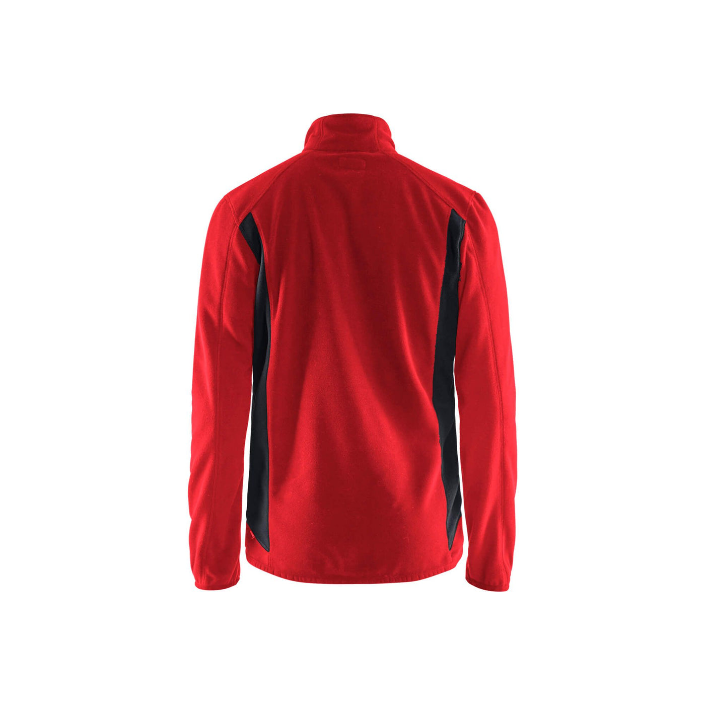 Blaklader 47302510 Workwear Fleece Jacket Red/Black Rear #colour_red-black